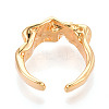 Brass Cup Peg Ring Settings KK-N274-05G-3