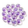 UV Plating Rainbow Iridescent Acrylic Beads OACR-A014-02B-3