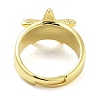 Brass Open Cuff Rings for Women RJEW-Z072-02G-01-3