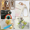 18Pcs 3 Colors Iron Swivel Clasps with Key Rings HJEW-PH0001-79-6