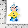 Handmade Lampwork Clown Figurine Pendants LAMP-T025-09D-3