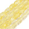 Transparent Crackle Glass Beads Strands GLAA-Q108-04A-12-1
