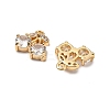 Brass Micro Pave Cubic Zirconia Pendants KK-A259-22G-01-2