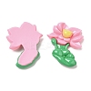 Opaque Resin Cabochons RESI-G072-04F-1