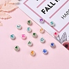 160Pcs 2 Style Luminous Acrylic Beads MACR-YW0001-15-4