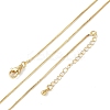Brass Box Chain Necklaces for Women X-NJEW-D302-41G-4
