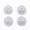 Non-Tarnish 201 Stainless Steel Pendants STAS-N090-LA912-1-2