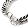 Non-Tarnish 201 Stainless Steel Cuban Link Chains Bracelet for Men Women BJEW-H550-07D-P-3