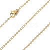 4Pcs 304 Stainless Steel Cable Chain Necklace Making STAS-FS0001-81G-3
