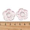 Transparent Printed Acrylic Beads OACR-H124-05B-02-3
