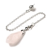 Natural Rose Quartz Dowsing Pendulum Big Pendants G-H286-03P-03-2