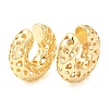 Brass Hollow Round Cuff Earrings EJEW-K251-07G-1