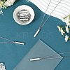 12 Sets 201 Stainless Steel Rectangle Pendant Necklaces NJEW-SC0001-59-3