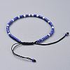 Adjustable Nylon Thread Braided Beads Bracelets X-BJEW-JB04522-07-3