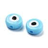 Opaque Printed Acrylic Beads OACR-G038-04E-2