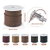 25M 5 Colors Flat Imitation Leather Cord OCOR-TA0001-46-4