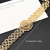 Elegant Vintage Style Brass Link Bracelets for Women TD0107-1-2