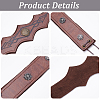PU Leather & Alloy Headbands Hair Accessories for Women Girls OHAR-WH20009-02C-01-5