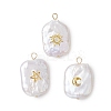 3Pcs 3 Styles Natural Baroque Pearl Keshi Pearl Pendants PALLOY-JF02913-02-1