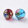 Printed Glass Beads GLAA-E414-01-12mm-2