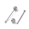Tarnish Resistant 304 Stainless Steel Threaded Ball Eyepin with 316 Stainless Steel Bead LS-STAS-M330-01A-P-3