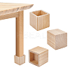 Square Wood Furniture Legs LS-AJEW-WH0661-19A-1