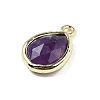 Natural Amethyst Faceted Pendants G-U019-05G-01-2