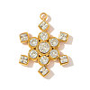 304 Stainless Steel with Cubic Zirconia Pendants STAS-OY002-97G-3