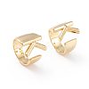 Brass Cuff Rings X-RJEW-L097-06K-1