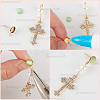 50Pcs Flat Round 304 Stainless Steel Stud Earrings Findings STAS-BBC0005-85C-6