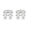201 Stainless Steel Pendants STAS-N091-146P-1