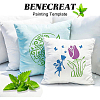 Large Plastic Reusable Drawing Painting Stencils Templates Sets DIY-WH0172-087-8