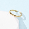 304 Stainless Steel Open Cuff Rings for Women RJEW-K309-11A-G-3