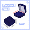 Square Velvet Badge Display Boxes CON-WH0095-172A-2