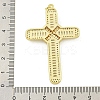 Rack Plating Brass Pave Cubic Zirconia Pendants KK-U029-02G-02-3