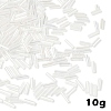 10G Transparent Colours Rainbow Glass Bugle Beads GLAA-YW0004-56C-1