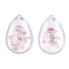 Transparent Glass Pendants X-GGLA-S036-04J-2