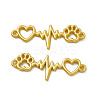 Rack Plating Alloy Connector Charms PALLOY-M202-08MG-1