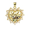 Rack Plating Real 18K Gold Plated Brass Pendants KK-B077-15G-1