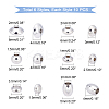 60Pcs 6 Style 304 Stainless Steel Spacer Beads STAS-UN0030-57-5