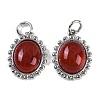 Natural Carnelian(Dyed & Heated) Pendants KK-P283-48P-1