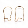 Ion Plating(IP) 304 Stainless Steel Hoop Earrings Findings Kidney Ear Wires LS-STAS-G200-01A-G-2