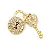 304 Stainless Steel Rhinestone Rhinestone Pendants STAS-P419-03A-G-1