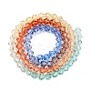 Gradient Color Baking Paint Glass Bead Strands X1-DGLA-A039-T4mm-A014-2