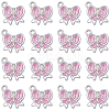 30Pcs Alloy Enamel Pendants ENAM-SC0004-96-1