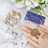 40Pcs 2 Colors Donut Shape 304 Stainless Steel Stud Earring Findings DIY-SC0023-56-3