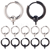 24Pcs 2 Colors  304 Stainless Steel Hoop Earring Findings FIND-SC0017-16C-1