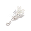 Wedding Season Angel Glass Pearl & Acrylic Pendant Decorations HJEW-JM01918-4
