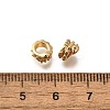 Brass Micro Pave Cubic Zirconia Beads KK-K378-62G-2