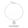 5Pcs 304 Stainless Steel Braided Macrame Pouch Empty Stone Holder for Pendant Necklace Making NJEW-CJ0001-03-2